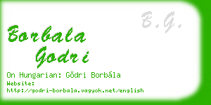 borbala godri business card